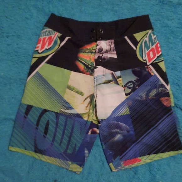Mountain Dew Swimming Trunks (M14) - Picture 1 of 5